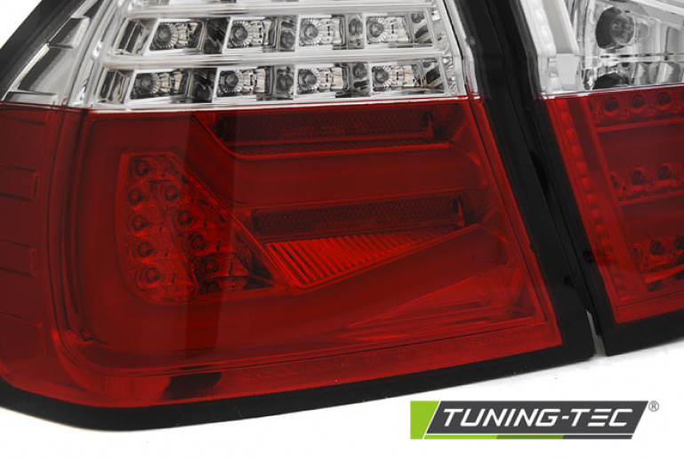 LED Lightbar Design Rückleuchten für BMW 3er E90 05-08 rot/klar